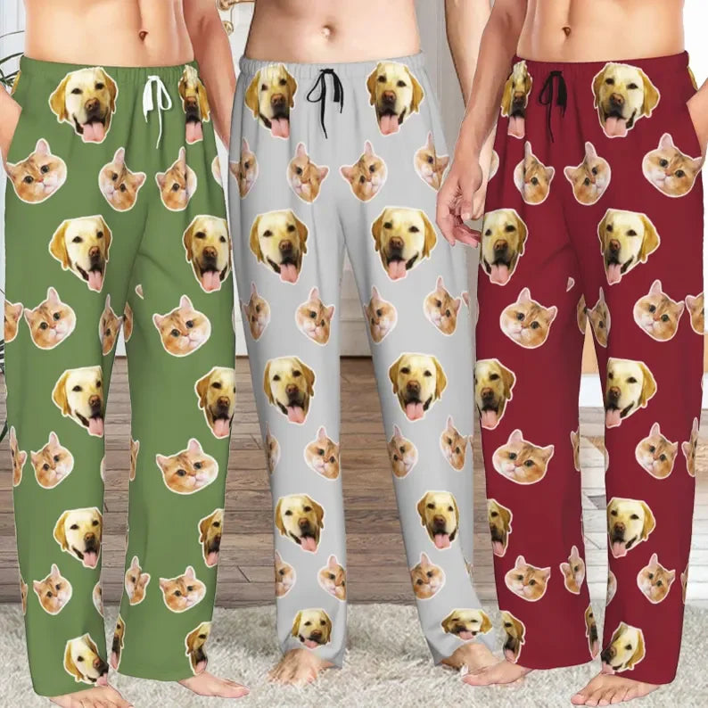 Custom Pajama Pants With Face Custom Photo Pajama Pants for Men Women Personalized Unisex Pajamas Pants,Home Wear Set,Gifts for