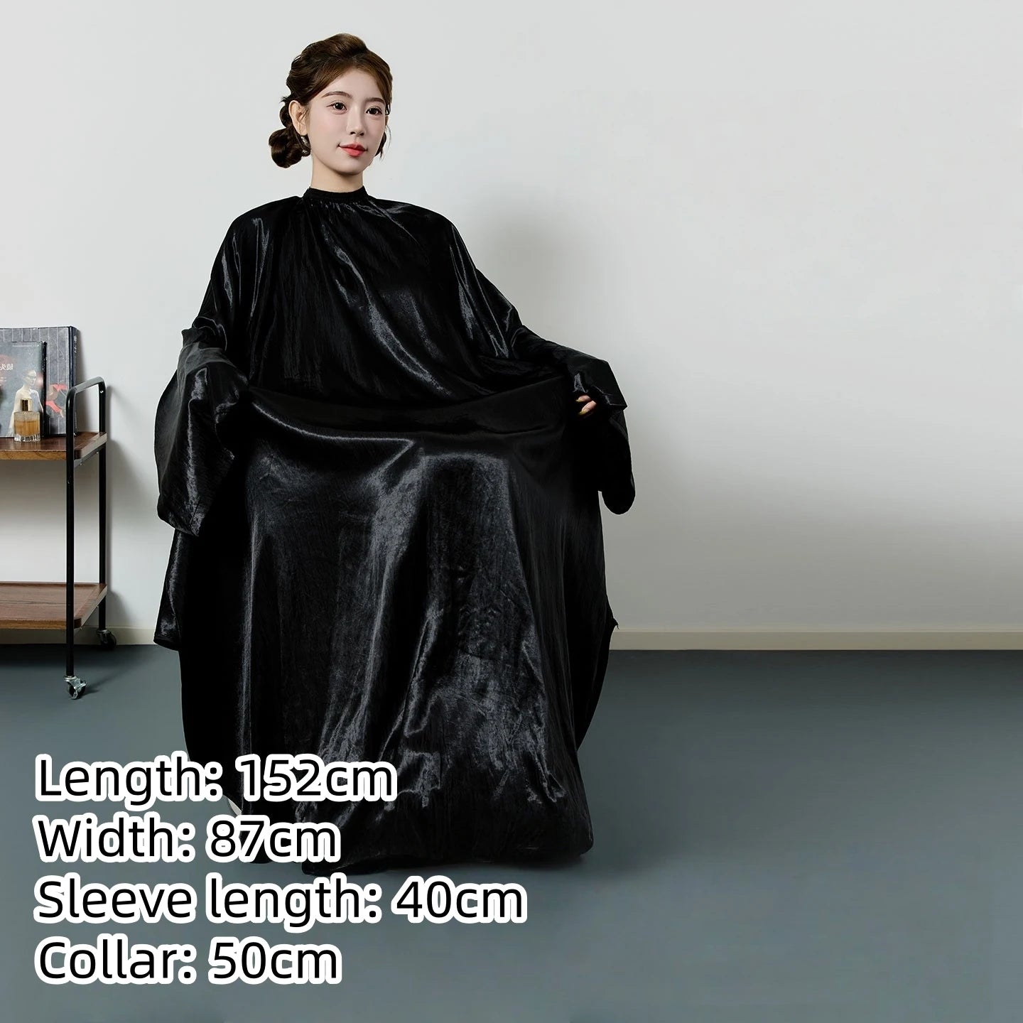 Large Size Hair Salon Hair Cutting Wrap Long Sleeve Hairdresser Robe Anti Hair Gown Barber Hairdressing Cloak Barbershop Apron
