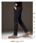 Fall High-End Casual Pants Men's Wear-Resistant Versatile Busin West Pants Trendy Loose Straight Long Pants for Men