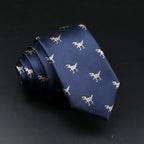 New Design Animal Tie For Men Polyester Woven Necktie Ladybug Dog Dinosaur Shark Jacquard Fashion Party Wedding Gravata Ties