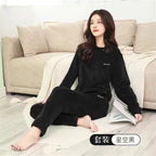 2025 Men's Thick Flannel Pajama Sets Couple Casual