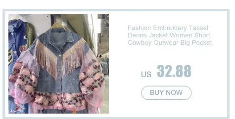 Big Fox Fur Collar Down Cotton Denim Jacket Women Vintage Cowboy Outerwear Winter Thick Loose Short Zipper Jeans Jacket Female