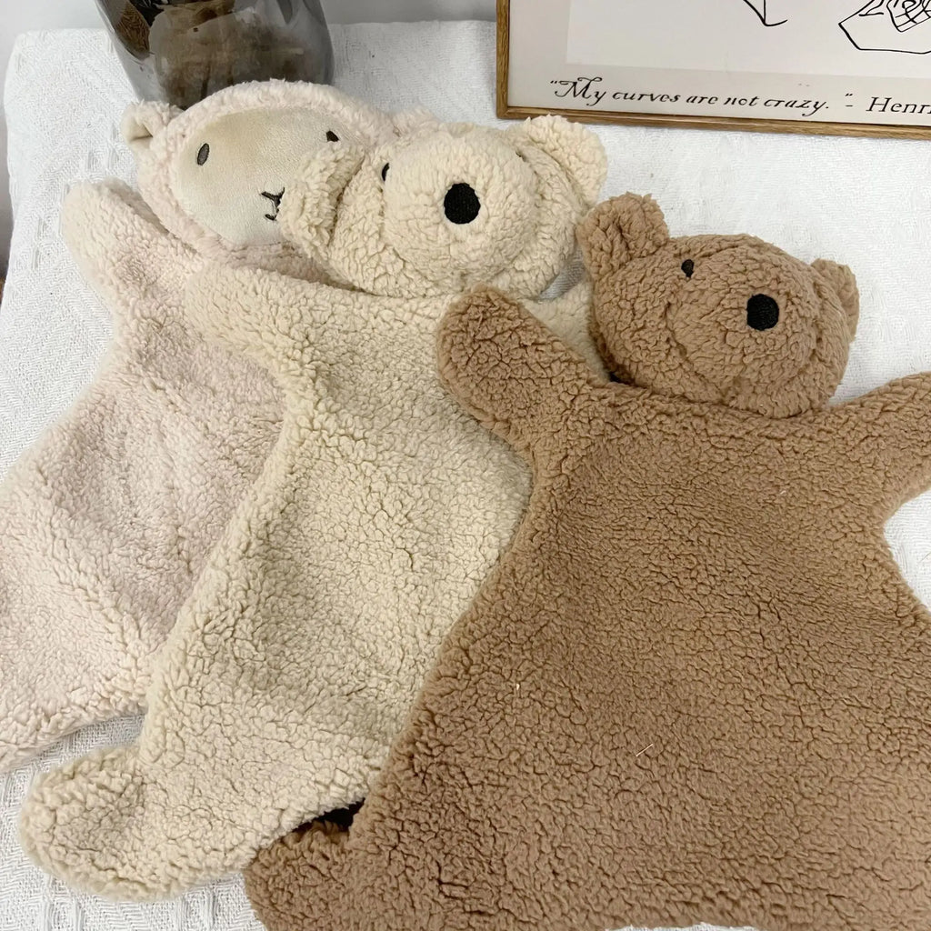 Baby Soothing Doll for Newborn Accessories Photography Props Cute Bear Baby Sleeping Doll Baby Care Soft Plush Dolls