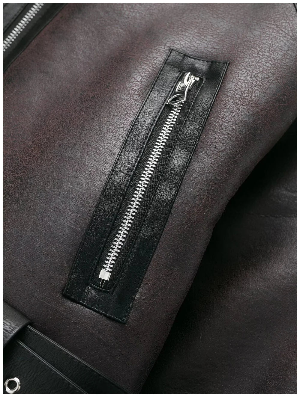 Womens Short Jacket With Leather And Plush Patchwork Belted Waist Zipper Pockets Retro Cool Commuter Jacket Woman Clothes Tops
