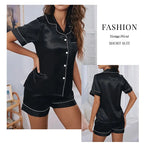 Women's Pajamas Set Satin Sleepwear