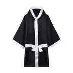 Boxing MMA Robes with Hood Full Length Satin Walkout Robe Men Women Adult Martial Arts Kickboxing Gown Red Blue Black Polyester