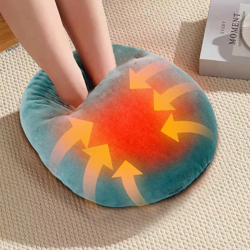 Foot Warmer USB Foot Heater Foot Thermal Heating Pad Electric Winter Hot Feet Heat Bag Portable Soft Plush Foot Warmer for Home