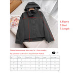 Windproof Stand Collar Jacket Women's Outdoor Casual Hooded Thin Coat Jacket
