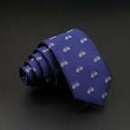 New Design Animal Tie For Men Polyester Woven Necktie Ladybug Dog Dinosaur Shark Jacquard Fashion Party Wedding Gravata Ties