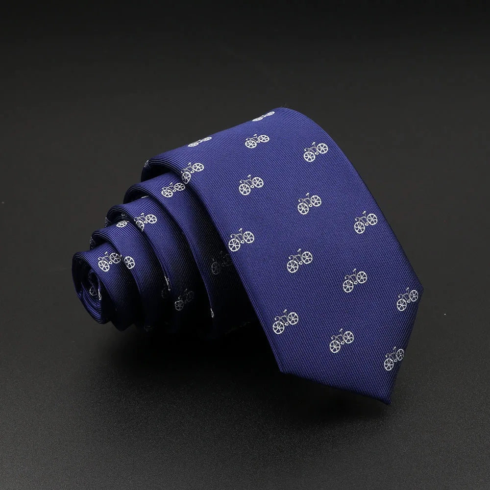New Design Animal Tie For Men Polyester Woven Necktie Ladybug Dog Dinosaur Shark Jacquard Fashion Party Wedding Gravata Ties