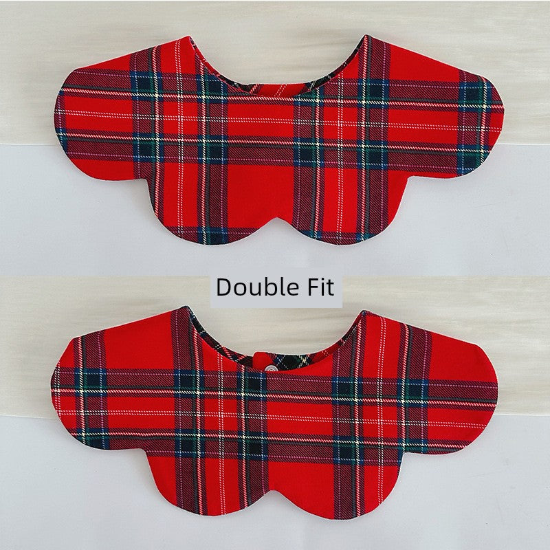 [2] Baby double-sided saliva towel ins K-style New arrival baby cotton bib Easiest for match double-sided saliva pocket bib
