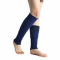 Twist Pattern Knitting Leg Warmers Double-Layered Fleece-Lined Women Leg Warmers Solid Color Thicken Warm Foot Covers