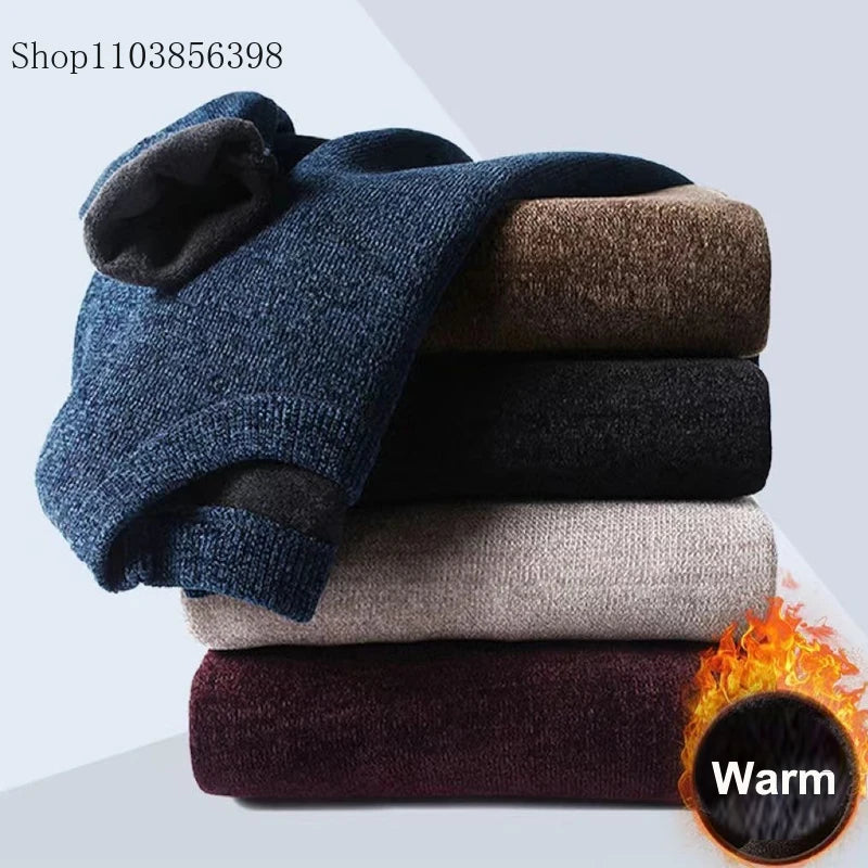 Men's Sweater Thickened Knitted Pullover