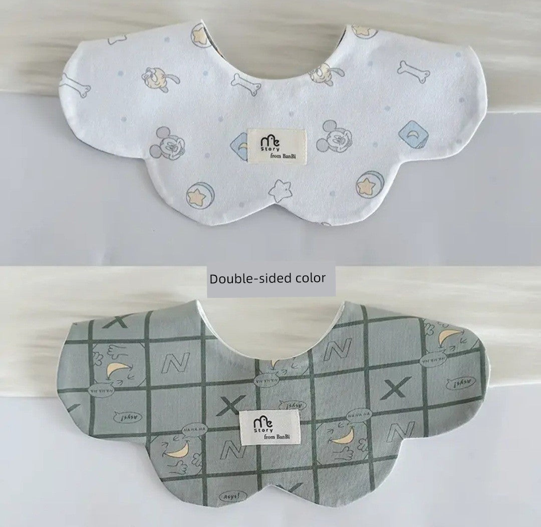 [2] Baby double-sided saliva towel ins K-style New arrival baby cotton bib Easiest for match double-sided saliva pocket bib