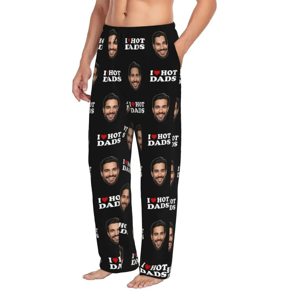 I Love Hot Moms Custom Pajama Pants