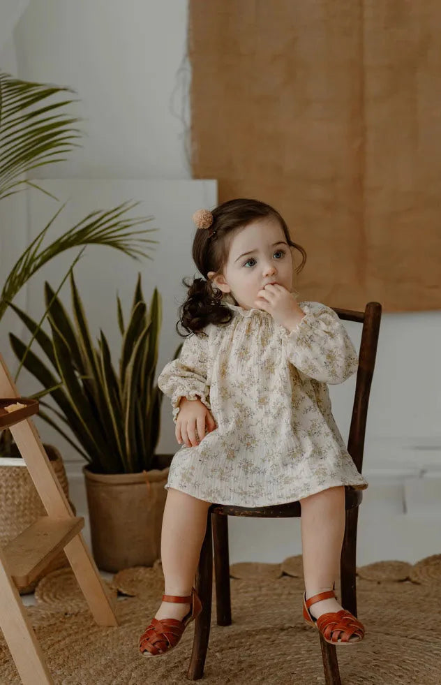 2024 Cute Floral Baby Girl Dresses Cotton Newborn Girl Romper Toddler Girl Clothing