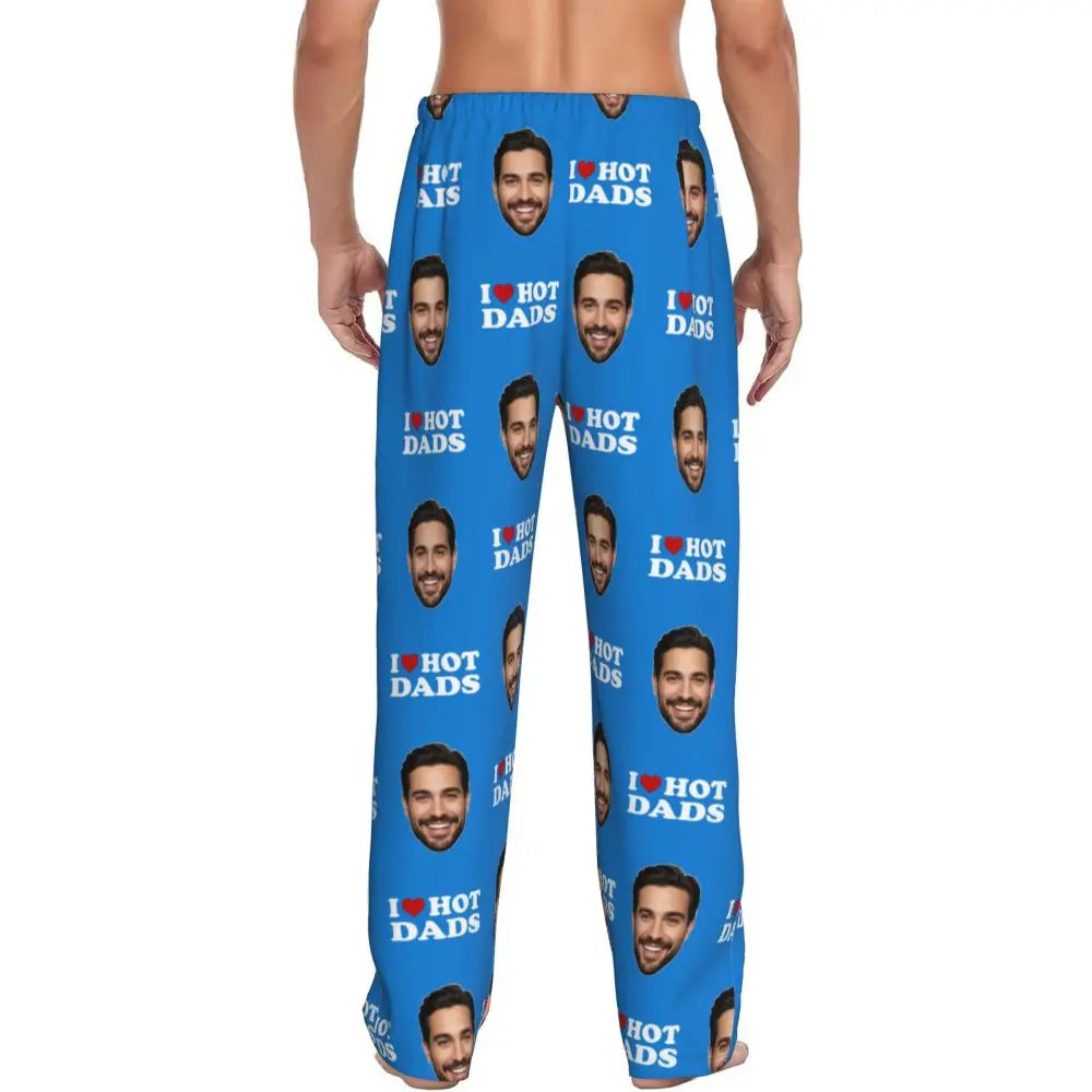 I Love Hot Moms Custom Pajama Pants