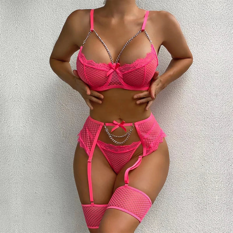 Lingerie Underwear Bras Sets Lace Garter Lingerie