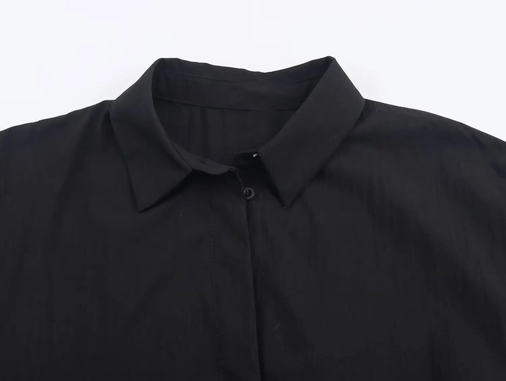 Women Black Shirts for Women Female Fashion Long Sleeve Blouses Women's Casual Shirt