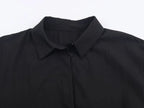Women Black Shirts for Women Female Fashion Long Sleeve Blouses Women's Casual Shirt
