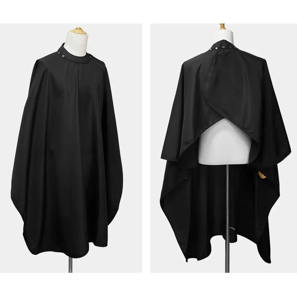 Professional Barber Cape Hair Cutting Cape Waterproof Silicone Collar Transparent Anti Static Salon Cape Eagle Shawl Style