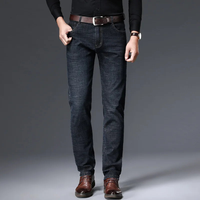 JEAN New Business Men's Jeans Casual Straight Stretch