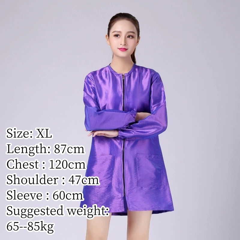Hair Salon Work Clothes Pet Grooming Uniforms Long Sleeve Beauty Salon Smock Barber Shop Hairdresser Robe Anti Hair Gown Y1206