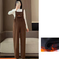 Pregnant Maternity Casual Corduroy Trousers Suspender Overalls Bib Trouser Autumn and Winter Maternity Clothing Pants Jumpsuit