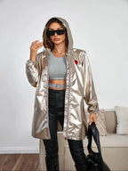 Women's Casual Hooded Jacket With Pockets, Lightweight Long Coat For Spring/Fall/Winter Daily Wear women’s fall clothes