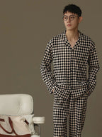 Pajamas for Men, Spring and Autumn Long-Sleeved Cardigans