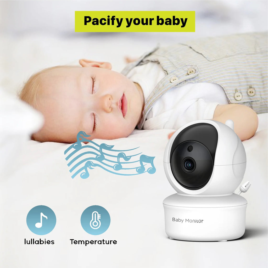 5 Inch Large Screen 360 Degree Bobbing Head 5 Inch Baby Monitor