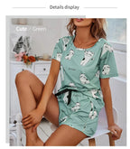 Women Pajamas Sets Short Sleeve