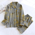 Men's Pajamas Can Be Worn Outside Spring Autumn Thin Cotton Long-sleeved Shirt Trousers Homewear Men Pyjama Set