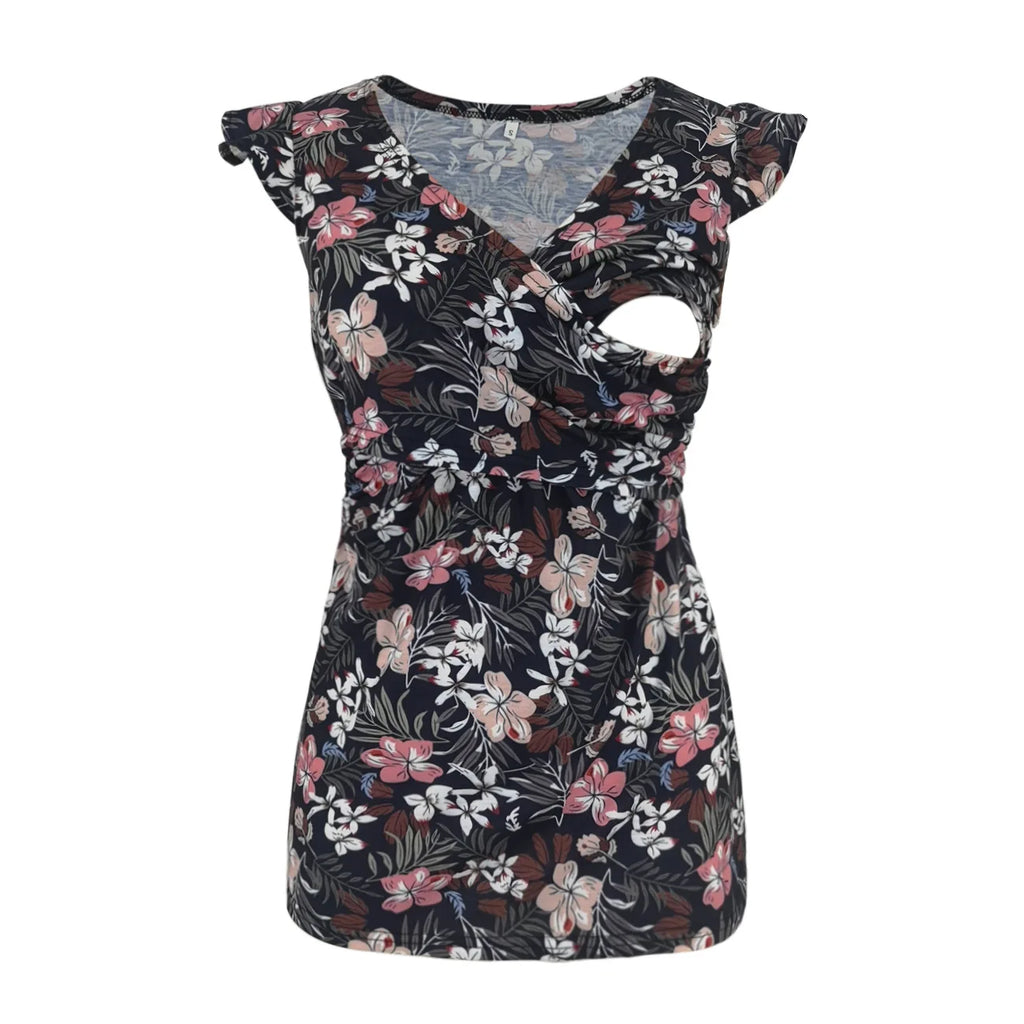 Maternity Clothes For Women Breastfeeding Clothing Short Sleeve