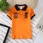 Boys Polo Shirts Short Sleeve Kids Shirt for Boys Collar Tees Fashion Baby Boys Girls Shirts 2-16 Years Children Clothes Tops