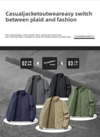 Men's jacket  spring and autumn thin casual sports jacket