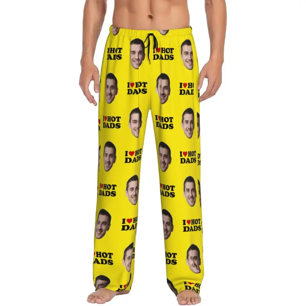 I Love Hot Moms Custom Pajama Pants