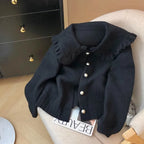 Women Jackets New Long Sleeve Doll Collar Women Jacket Black Elegant Jacket Coat Women Jaqueta Feminina Chaquetas De Mujer Q2180