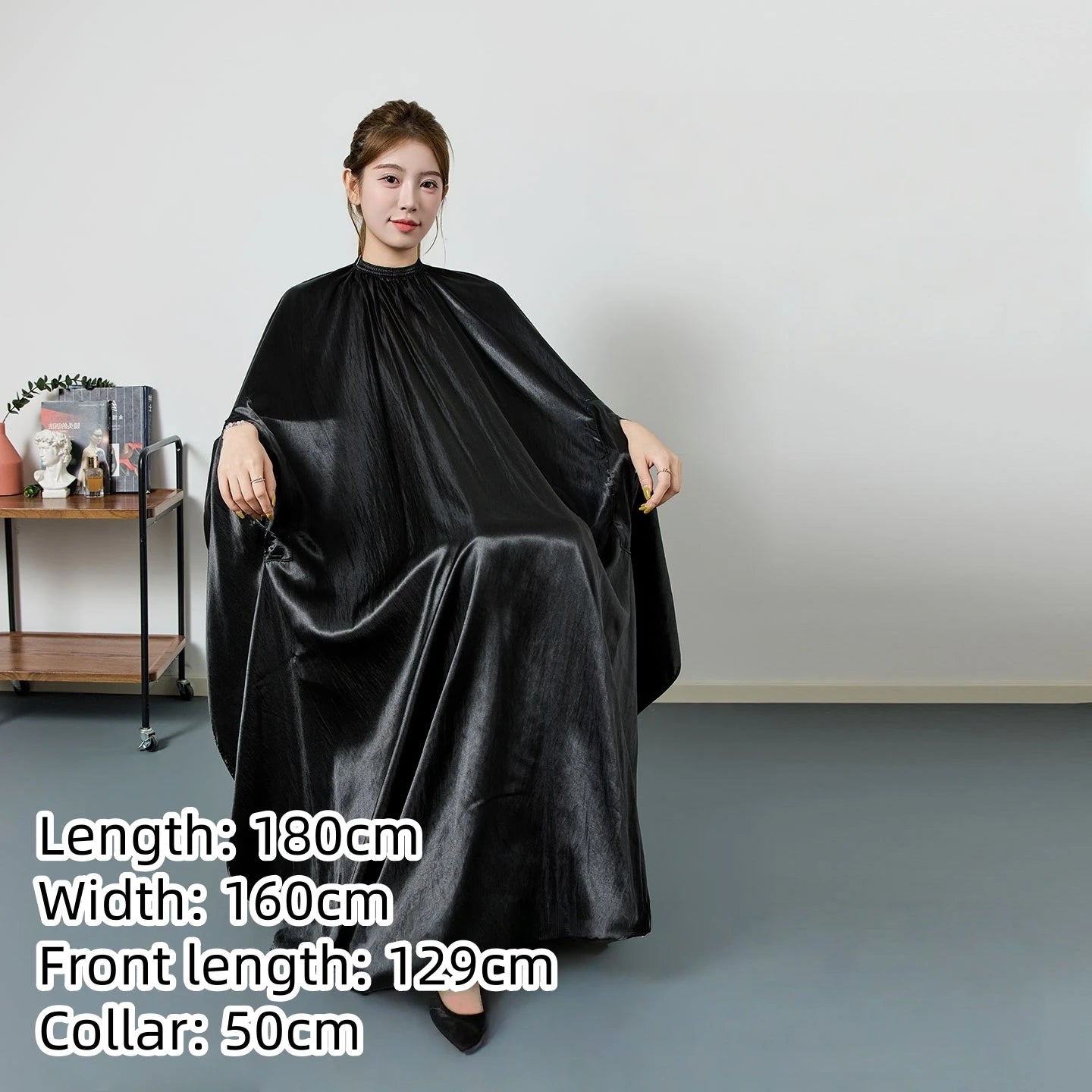 Large Size Hair Salon Hair Cutting Wrap Long Sleeve Hairdresser Robe Anti Hair Gown Barber Hairdressing Cloak Barbershop Apron