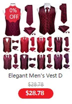 Male Luxury Neck Tie For Men Business Red Striped Silk Tie Hanky Cufflinks Set Barry.Wang Fashion Neckwear Wedding Party Casual