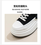 Shoes for Women Autumn Trend New Woman Flats Shoes Chunky Lace-up Soft-sole Casual Sneakers Female Vulcanized Shoe Walking Shoe