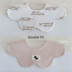 [2] Baby double-sided saliva towel ins K-style New arrival baby cotton bib Easiest for match double-sided saliva pocket bib