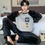 Men's Winter Pajamas Men's Sports Suit Homewear Pajamas Youth Clothes Y2K Casual Wear Full Man Tracksuit Workout Set Bathrobe