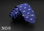 New Design Animal Tie For Men Polyester Woven Necktie Ladybug Dog Dinosaur Shark Jacquard Fashion Party Wedding Gravata Ties