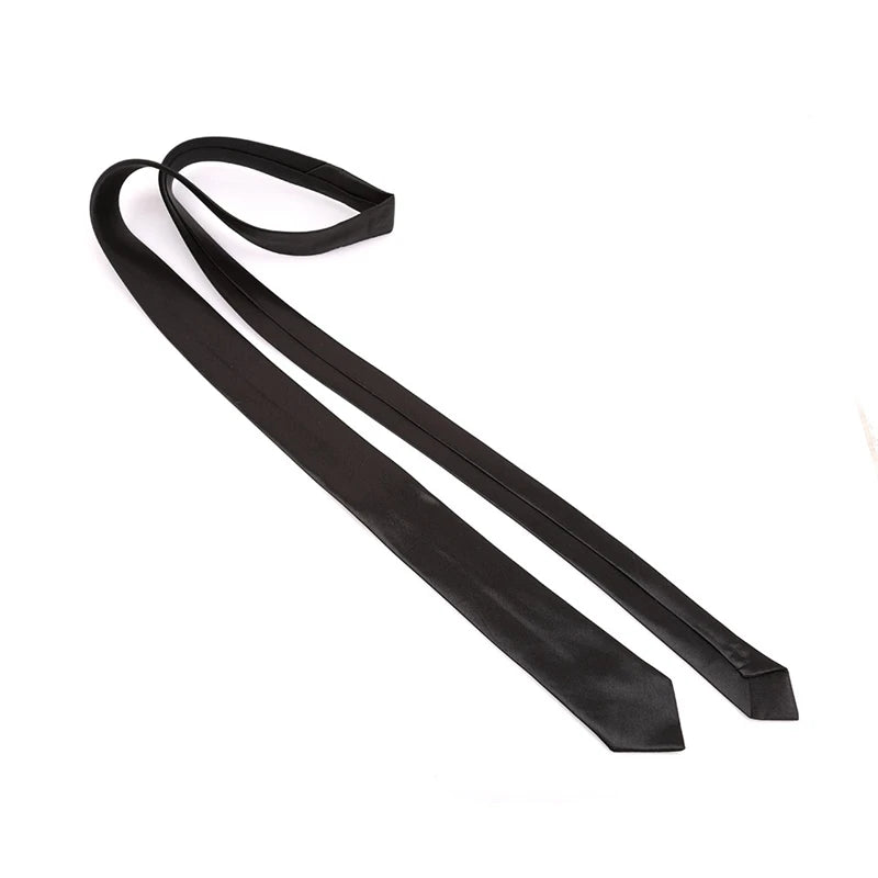 Tie For Men Formal Skinny Size Neckties Classic Men's Solid Colorful Wedding Ties Pre-tied Groom Gentleman Gift Party