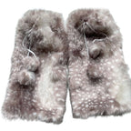 Fashion Warm Plush Ear Protection Hat Comfort Cold Protection Legwarmers Stockings For Christmas Holiday Parties Leg Warmers