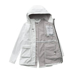 Waterproof Autumn Women's Mountaineering Coat Solid Big Pockets Hooded Loosse Female's Jacket Windproof Thermal outwear For Lady