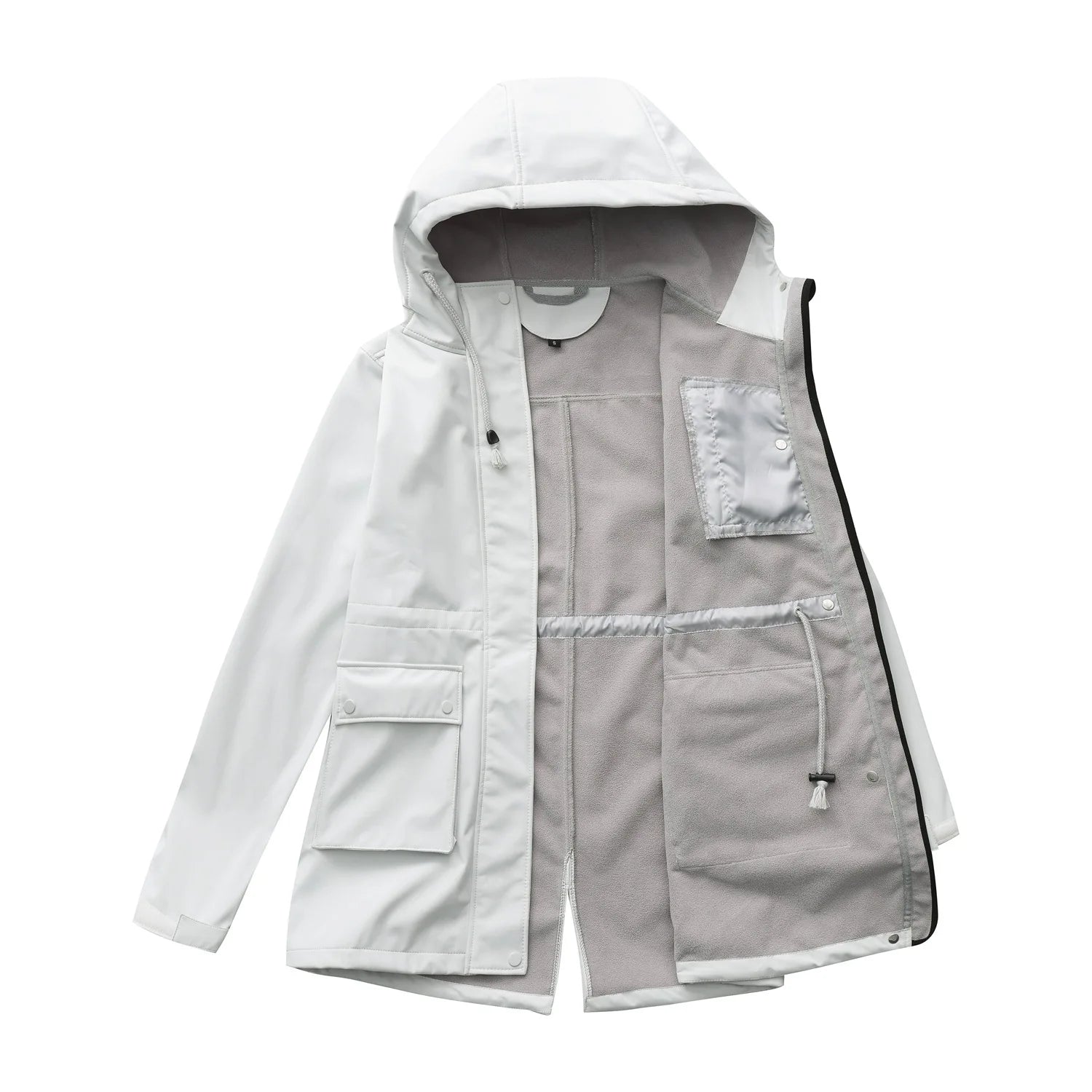 Waterproof Autumn Women's Mountaineering Coat Solid Big Pockets Hooded Loosse Female's Jacket Windproof Thermal outwear For Lady