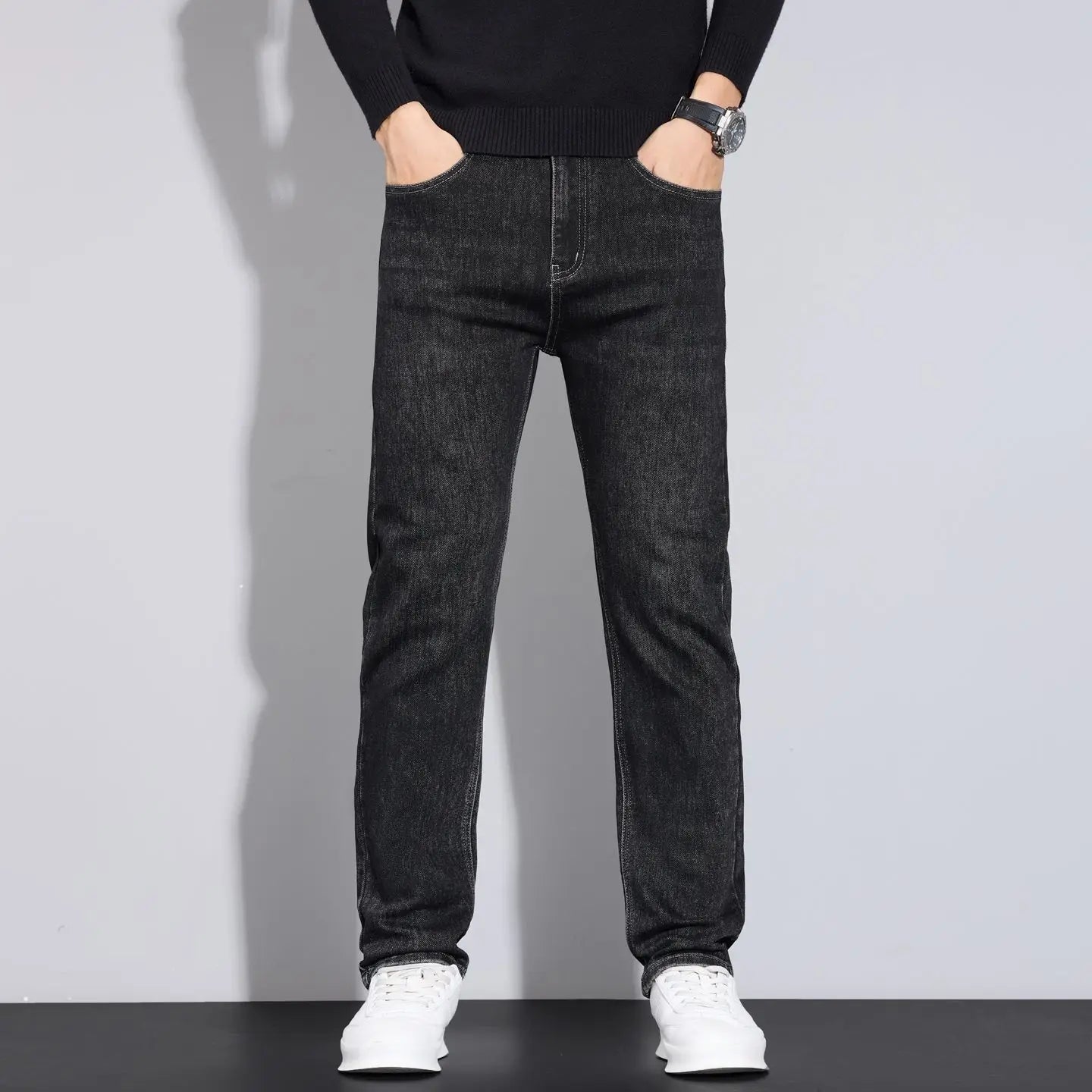 JEAN New Business Men's Jeans Casual Straight Stretch