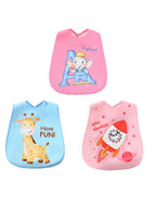 3Pcs Baby Cartoon Bibs